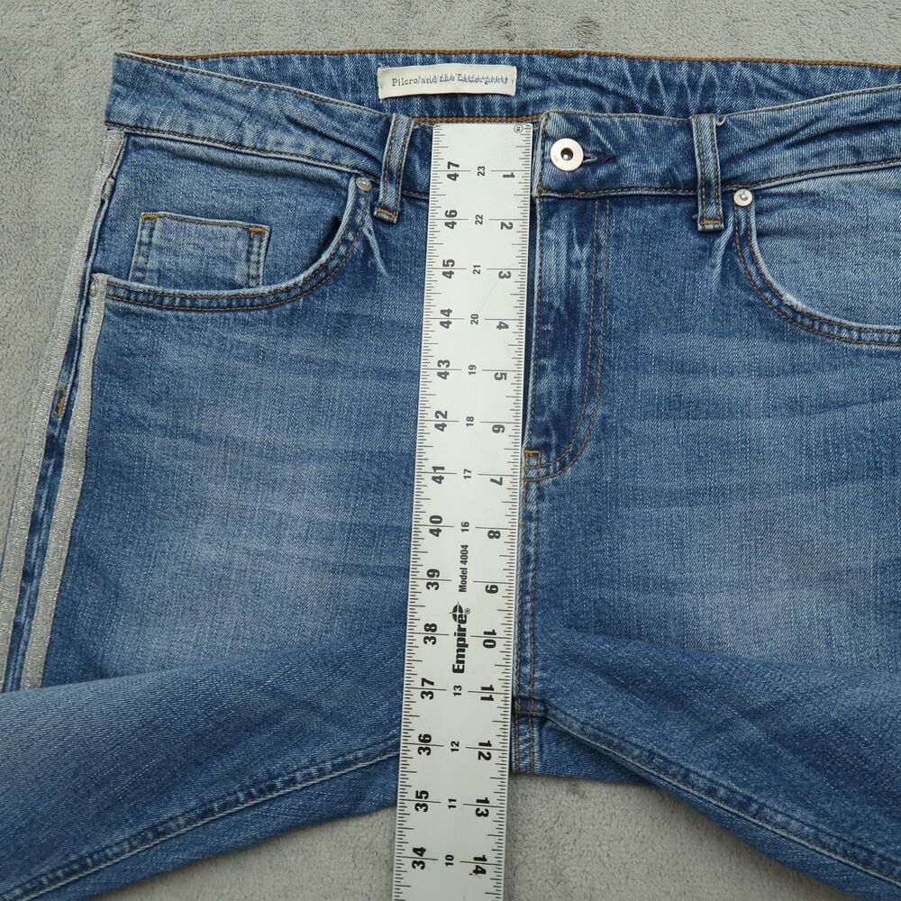 Pilcro Jeans Women's Fits 34x26 ( No Size Tag ) Blue High-Rise Cropped Denim - Picture 8 of 16